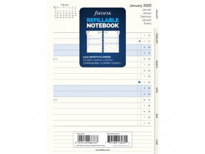 62721 planovaci kalendar do filofax notebook a5 mesicni