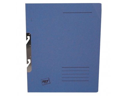 Modrý závěsný rychlovazač papírový A4 HIT pro kartotéky 20 ks