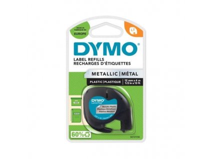 64704 metalicka paska dymo letratag 12 mm stribrna