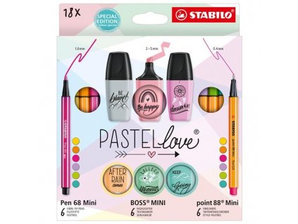 64728 kreativni sada stabilo pastellove sada 18 ks