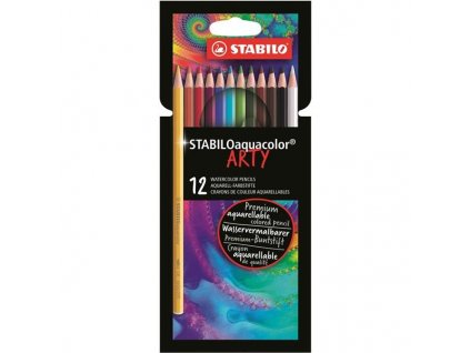 64731 akvarelove pastelky stabiloaquacolor sada 12 barev