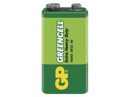 65004 zinkova baterie gp greencell 6f22 9v 1 ks