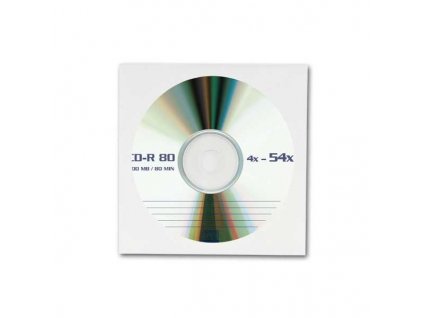 65217 papirove obalky na cd dvd bile 100 ks