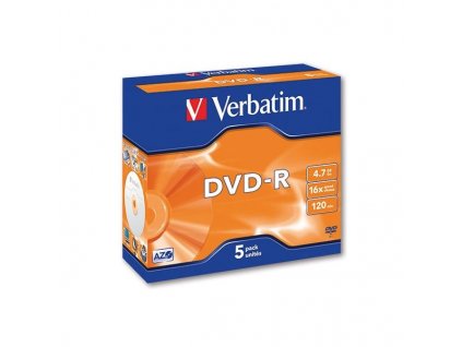 65421 dvd r verbatim standard box 5 ks