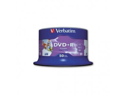 65430 dvd r verbatim printable cake box 50 ks