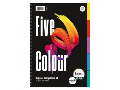 66204 blok college 5colour a4 5 barev x 20 listu