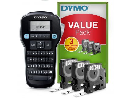 DYMO LabelManager 160 + 3ks D1 12mm x 7m