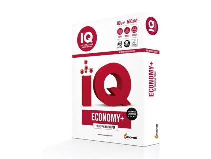 Kancelářský papír A4 IQ Economy+ – 80 g/m², 500 listů