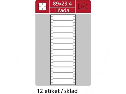 67389 tabelacni jednorade etikety 89 x 23 4 mm 6000 ks