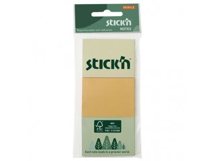 68118 blocky stick n by hopax fsc 38x51 mm pastel 3ks