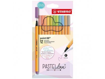 68760 liner stabilo point 88 pastellove sada 12 barev