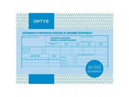 68883 zaznam o provozu osobniho vozidla a5 100 listu