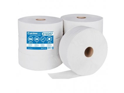 74337 toaletni papir primasoft 28 cm 2vr bel recykl