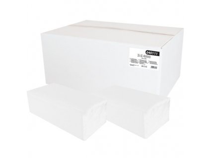 Extra bílé ručníky papírové zz 4000 ks bílé 2 vrstvé celulóza