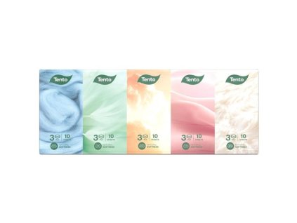 Papírové kapesníky 3vrstvé Tento Chic&Style – 10 × 10 kusů