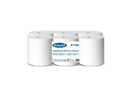 Papírové ručníky v roli 2vrstvé BulkySoft Autocut – 160 m, 6 rolí