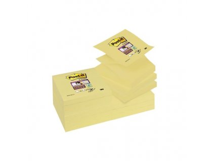 Z-bločky Post-it Super Sticky,76x76 mm,žluté,12 ks (druh papíru 12 kusů)