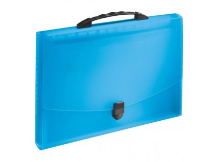 Aktovka s držadlem VIVIDA A4, 12 přihrádek, různé barvy (Barva Modrá)
