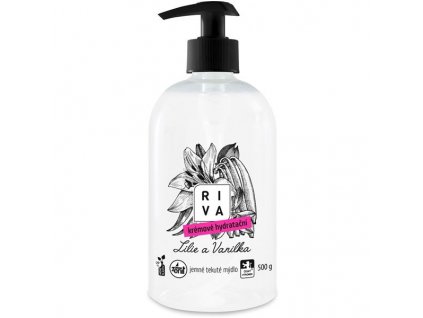 Krémové hydratační mýdlo Riva, lilie, 500 g (Vůně lilie)