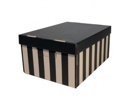 Úložná krabice BIG BOX s víkem Více rozměrů 2 ks (Rozměry 28x18x37 cm)