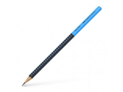Grafitová tužka Grip Two Tone, 12 ks, různé barvy (Barva modrá/černá)