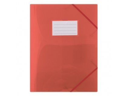 Desky s chlop.a gumič.Donau,A4,plast, různé barvy (Barva Červená, Formát A4, Materiál Plast)