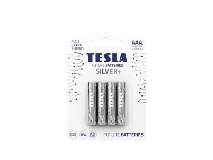 Alkal. baterie Tesla SILVER+ LR03, typ AAA,  různá velikost (Počet kusů 4)