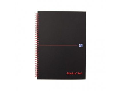 Blok Oxford Black´n Red, různý formát , linkovaný (Formát A4)