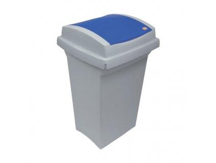 Odpadkový koš na tříděný odpad, 50 l, různé barvy víka (Barva víka Modré)