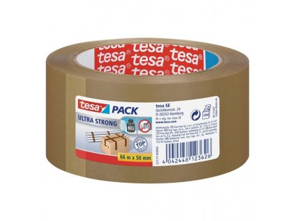 Balicí páska TESA, 66 mm x 50 m , Ultra strong, různé barvy (různé barvy čirá)