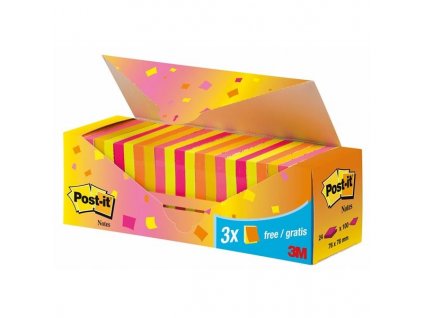 Bločky Post-it® 76x76mm, více barev (Barva Neon)