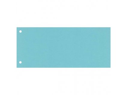 Modré papírové rozlišovače do šanonů v praktickém formátu 1/3 A4, 100 ks