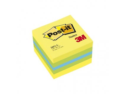 Minibločky Post-it, v kostce, 51 x 51 mm, různé barvy (Barva ultra)
