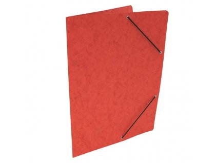 Preš.desky s gumič.bez chlopní HIT Office A4, různé barvy (Barva Červená)