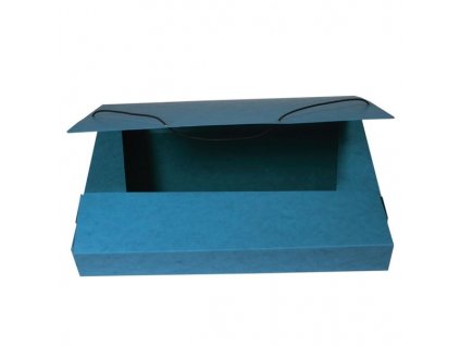 Prešpánový box na spisy s gumičkou A4, různé barvy (Barva Modrá)