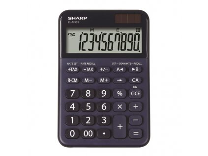 Stolní kalkulačka Sharp ELM335BBL, modrá, odlišná barva (typ produktu ELM335BBL modrá)
