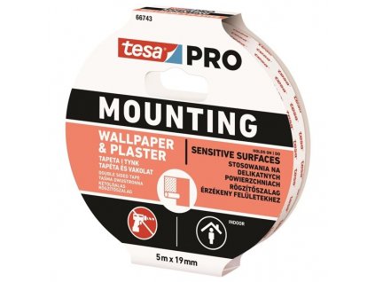 Montážní páska Tesa PRO, 19 mm x 5 m, různé typy (typ pásky na tapety)