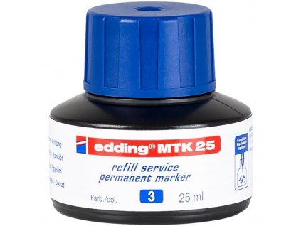 Náhradní permanentní inkoust Edding MTK 25, různé barvy (Barva Černý)