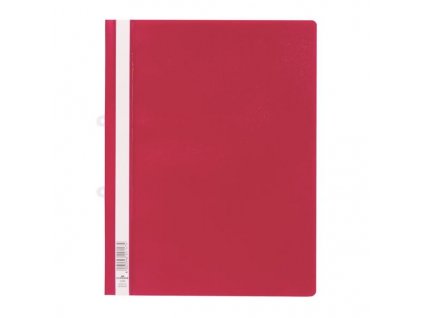 Červený závěsný rychlovazač PVC A4 vhodný do pořadačů i kartoték