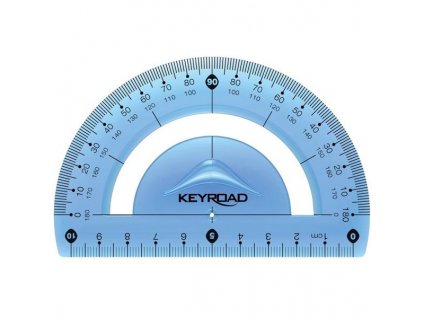 Úhloměr KEYROAD 10cm, ohebný, výběr z více barev (Barva Modrá)