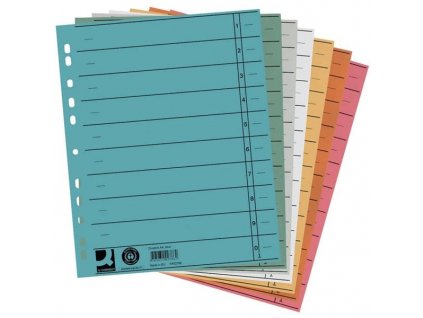 Barevný rozlišovač Q-Connect A4, 100ks, různé barvy (Barva mix barev)