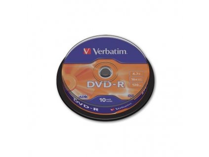 DVD-R Verbatim, cake box, různý počet kusů (Počet kusů 10 ks)