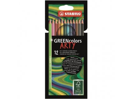 Pastelky Stabilo GREENcolors "ARTY", 12/24 kusů (Balení 12ks)