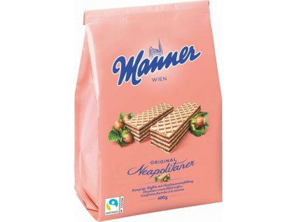 Oplatky Manner Original Neapolitaner lískooříškové, 400 g