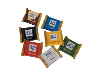 Čokoládky Ritter Sport - mix, 16,67 g, 84 ks