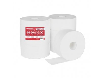 Toalet.papír jumbo PrimaSoft-2vrstvý,bílý,26cm,6r.