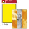 Fluorescentní etikety S&K Label 210 × 297 mm, různé barvy