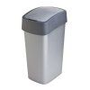 Odpadkový koš Curver Flipbin plastový – 45 l, šedý
