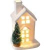 Vánoční dekorace Retlux RXL391 – porcelánový domek s LED světlem