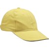 Bavlněná žlutá baseballová kšiltovka bez potisku s kovovou sponou